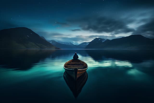 Boat in Lake Static